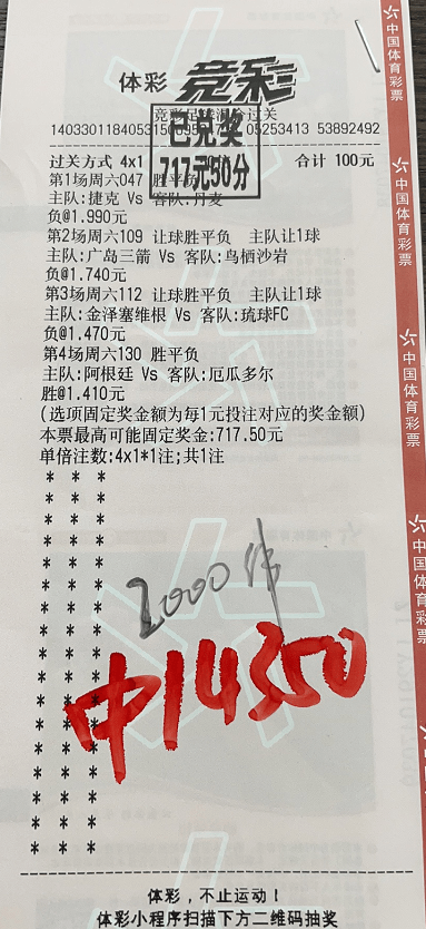 今日竞彩4串一推荐，精准分析，稳中求胜今日竞彩四串一推荐