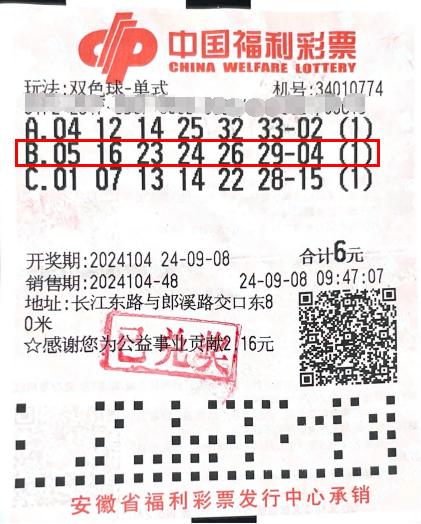 双色球2021107期开奖结果图，揭秘幸运数字，共赏公益盛宴双色球2021107期开奖号码结果